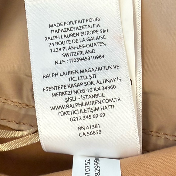 Polo NWOT Sz.6 Lambskin leather jeans by Ralph Lauren - Picture 12 of 15